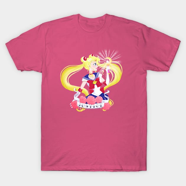 Sailor Moon JUSTICE T-Shirt by NikkiWardArt